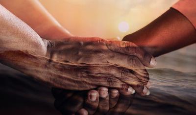 Le 1er serment d'allégeance d'Al-Aqabah serrage de main