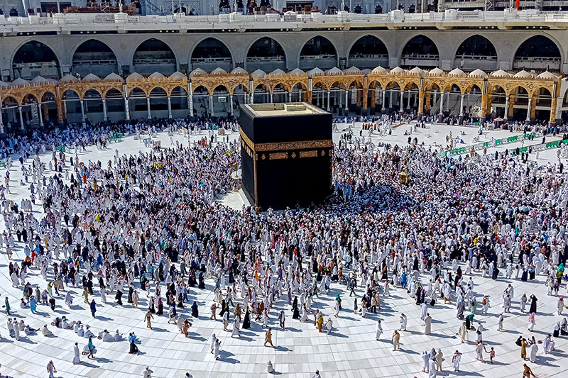 tawaf ou circumambulation autour de la Kaaba